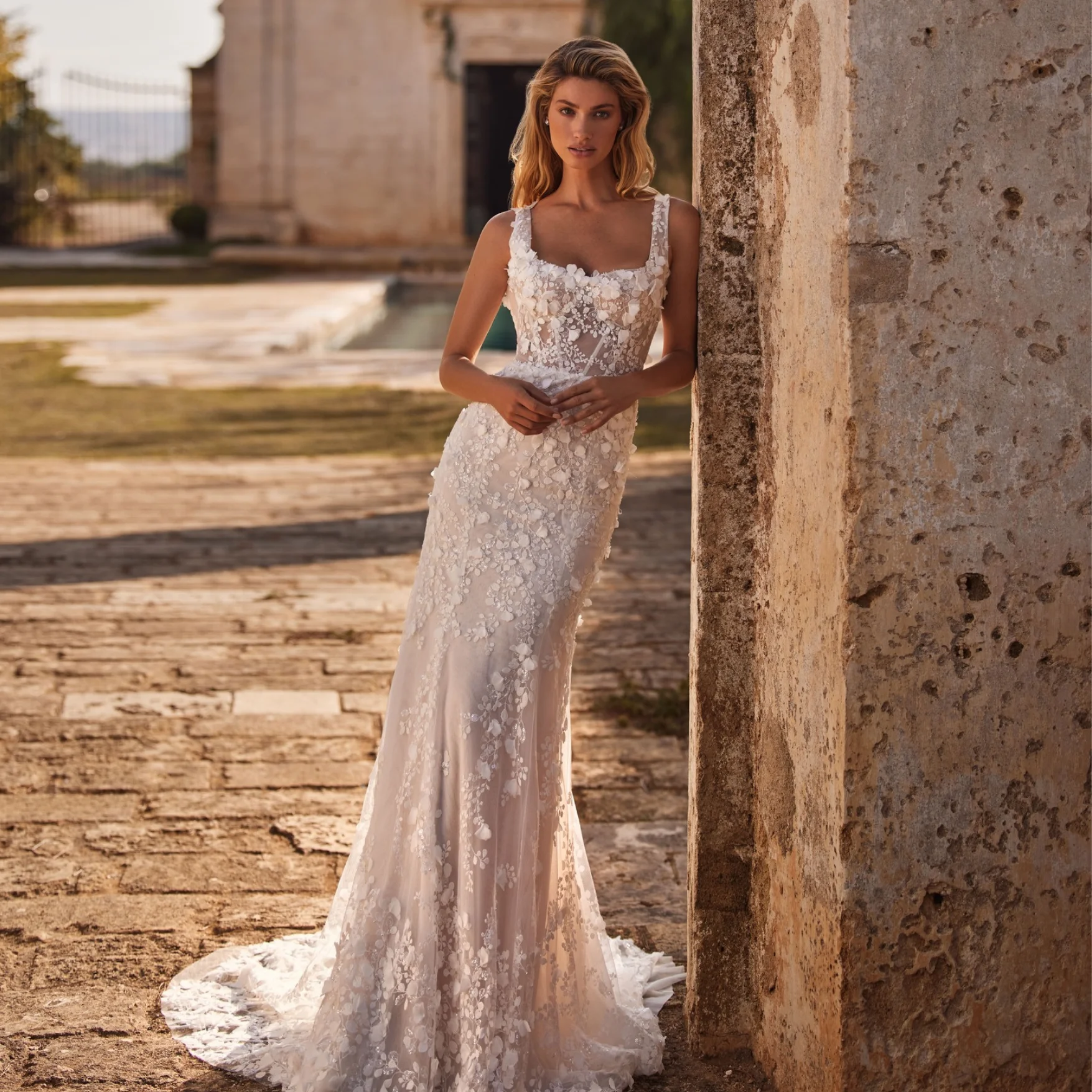 princess polly baby blue dress Runaway Bridal main image 1